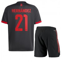 Fotbalové Dres Bayern Munich Lucas Hernandez #21 Dětské Alternativní 2022-23 Krátký Rukáv (+ trenýrky)